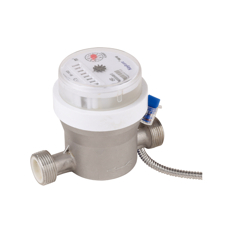 Medidor de agua fría potable de acero inoxidable con control remoto por cable